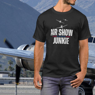 Airplane WWII Military Aviation Airshow Junkie T-Shirt