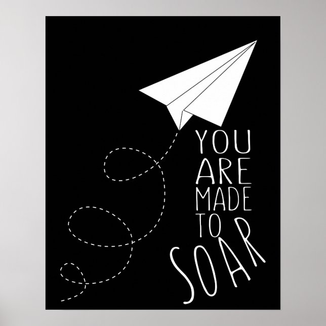 airplane you made my heart soar inspirational poster (Front)