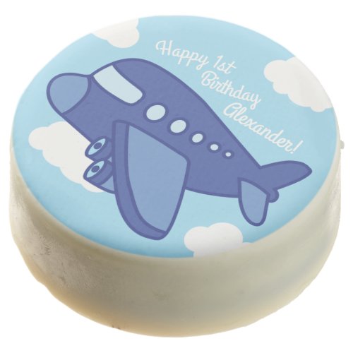 Airplanes and Jets Cute 1st Birthday Party Chocolate Covered Oreo