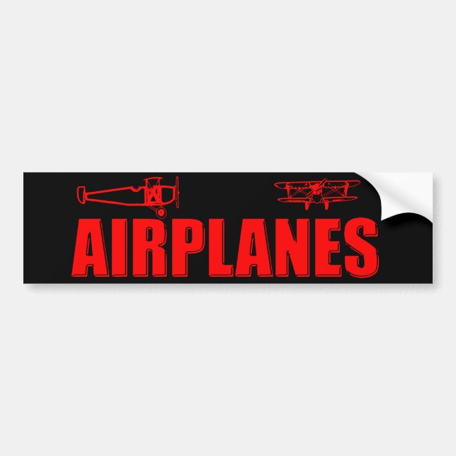 airplanes bumper sticker (Front)