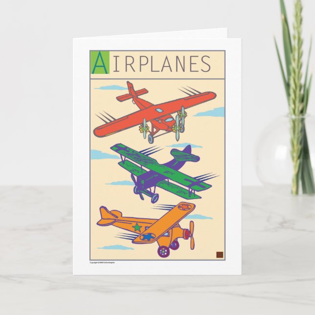 Airplanes-Card Card (Front)