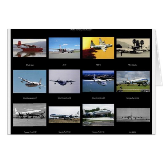 Airplanes Cards (Front Horizontal)