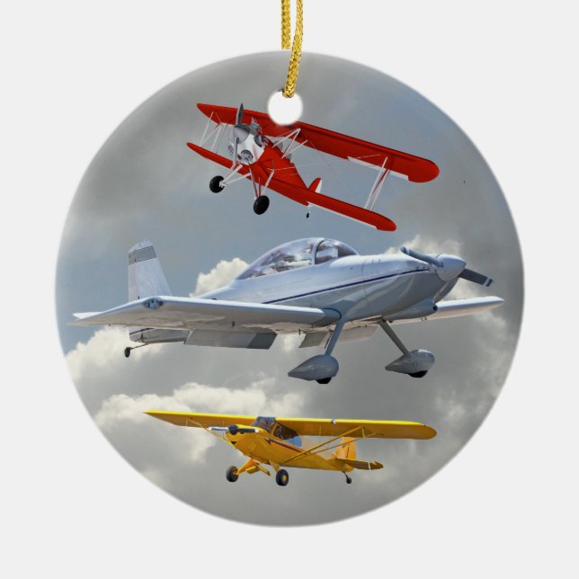 AIRPLANES CERAMIC ORNAMENT (Front)