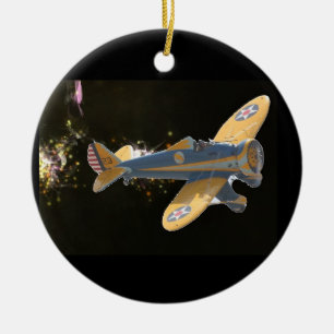 airplanes christmas ornament