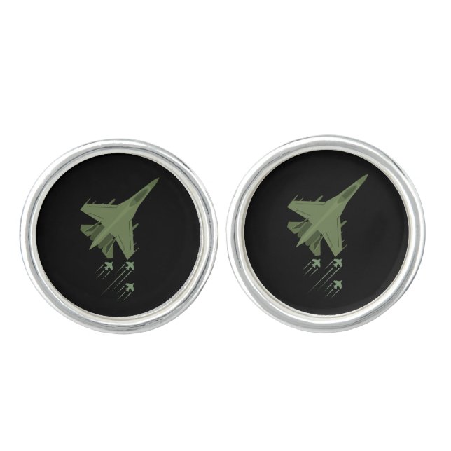 airplanes cufflinks (Front)