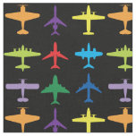 Airplanes, custom background and tile size fabric