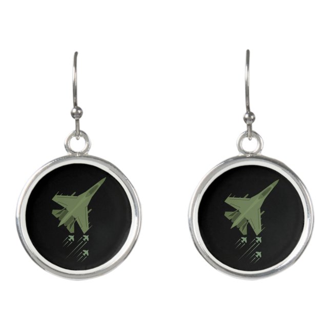 airplanes earrings (Front)