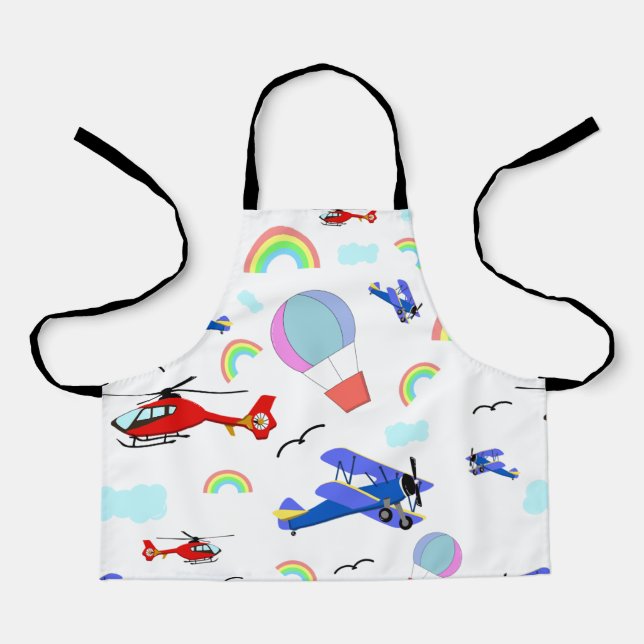 Airplanes, Helicopters, & Balloons Apron (Front)