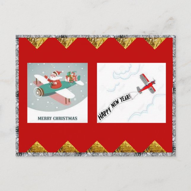 Airplanes Holidays Post Card (Front)