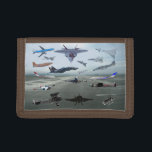 AIRPLANES ON A CAROLINA BLUE SKY TRIFOLD WALLET<br><div class="desc">AIRPLANES ON A CAROLINA BLUE SKY</div>