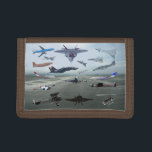 AIRPLANES ON A CAROLINA BLUE SKY TRIFOLD WALLET<br><div class="desc">AIRPLANES ON A CAROLINA BLUE SKY</div>