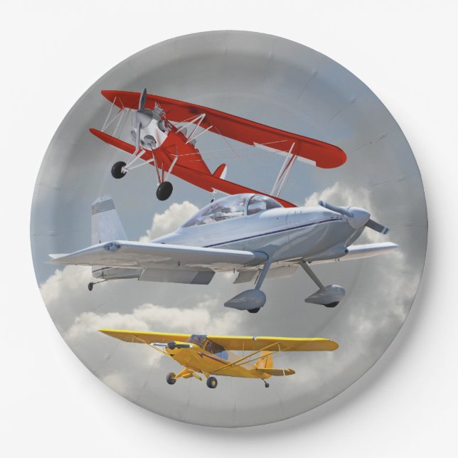 AIRPLANES PAPER PLATES (Front)