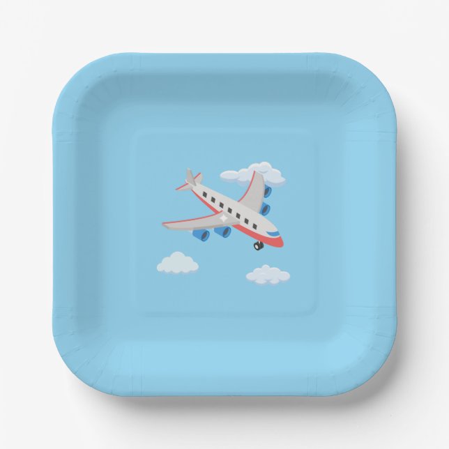 Airplanes Party Collection! Paper Plates (Front)