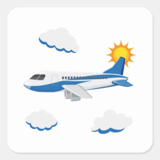 Airplanes Party Collection! Square Sticker