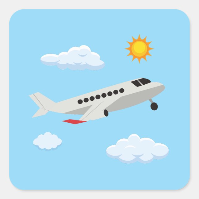 Airplanes Party Collection! Square Sticker (Front)