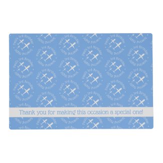 Airplanes Pattern Blue, Fun & Elegant Personalized