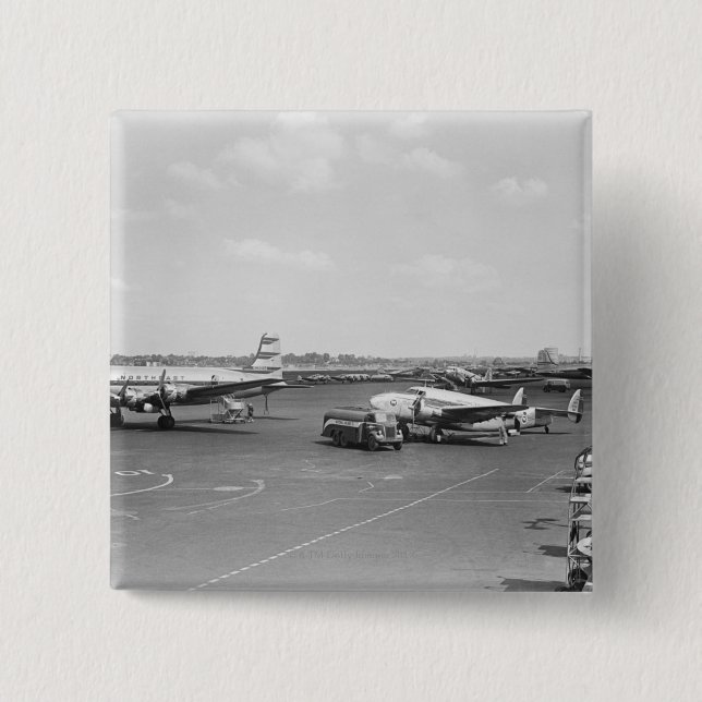 Airplanes Pinback Button (Front)