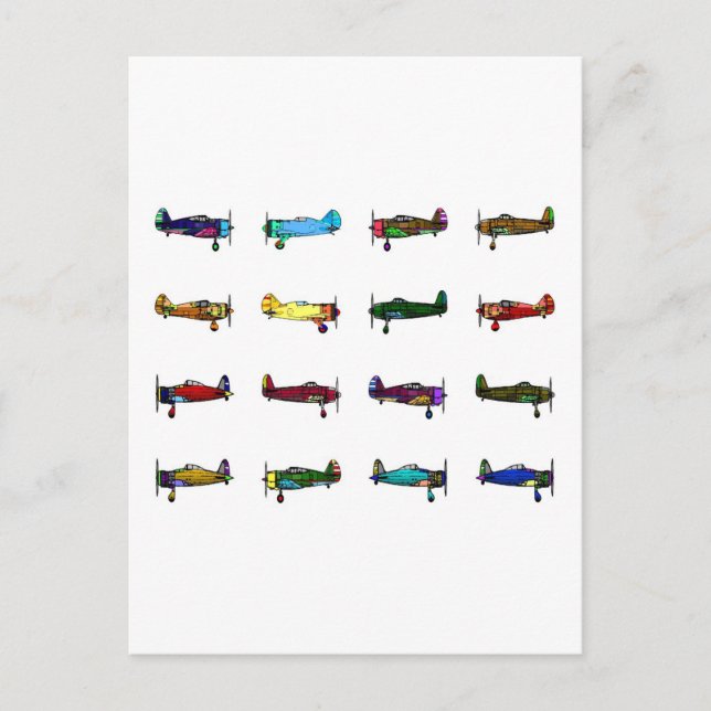 airplanes postcard (Front)