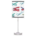 Airplanes Travel Colorful Baby Boy Nursery Table Lamp at Zazzle