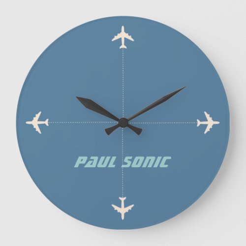 airplanes with name large clock