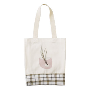 Airplant Tillandsia Plants Terarrium Blush Pink Zazzle HEART Tote Bag