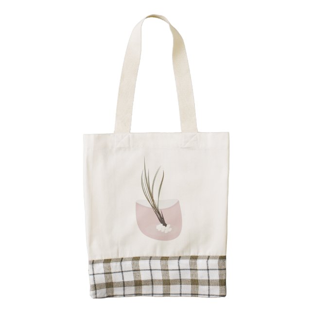 Airplant Tillandsia Plants Terarrium Blush Pink Zazzle HEART Tote Bag (Front)