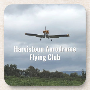 Airport, Airfield or Aerodrome Flying Club Beverage Coaster