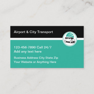 Airport And City Taxi Transport Business Cards