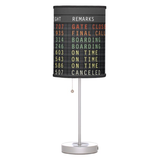 Airport Board (customizable) Table Lamp (Right)