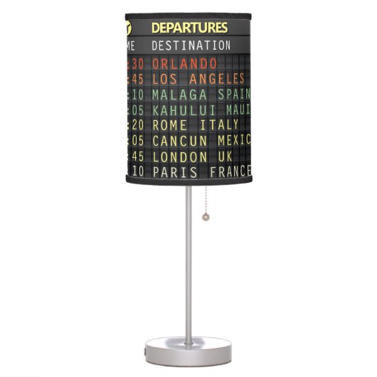 Airport Board (customizable) Table Lamp (Left)
