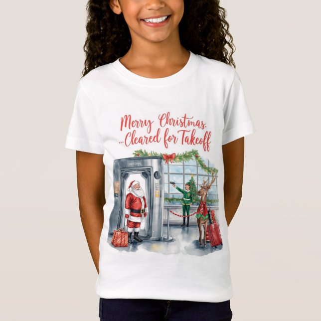 Airport Christmas themed T-Shirt (Front)