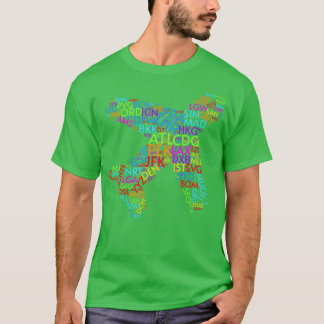 Airport Codes of the World T-Shirt