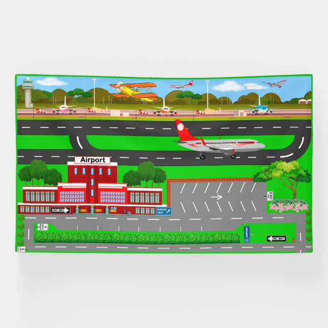 Airport for Play 6x10 Banner (Horizontal)