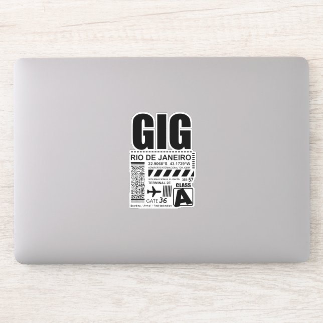 Airport Rio de Janeiro GIG Sticker (Computer)