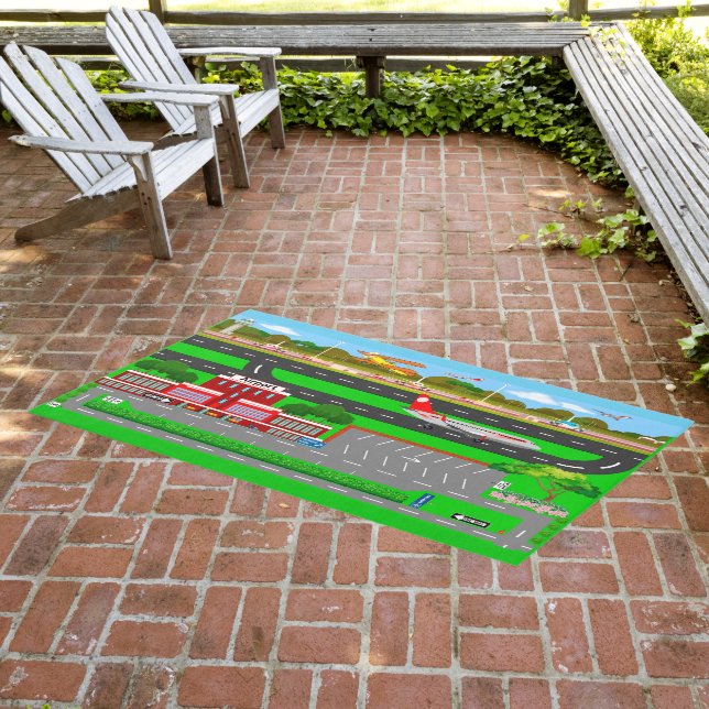 Airport Roads for Cars Outdoor Rug (Insitu (Outdoor 3))
