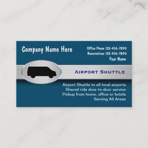 Airport Shuttle Business Business Card