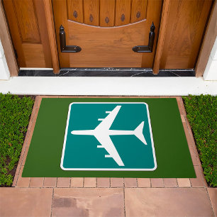 Airport Symbol Sign Airplane Travel Icon  Doormat