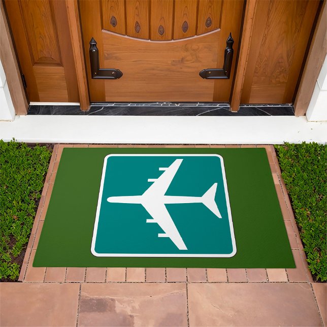 Airport Symbol Sign Airplane Travel Icon  Doormat (Creator Uploaded)