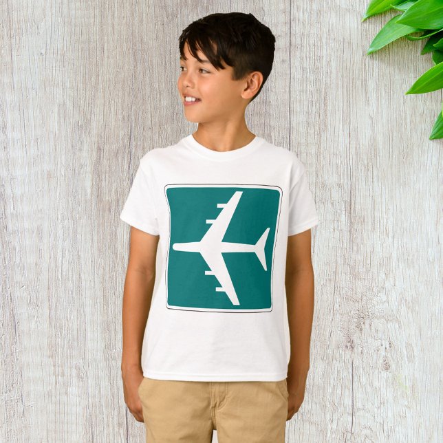 Airport Symbol Sign Airplane Travel Icon  T-Shirt (Creator Uploaded)