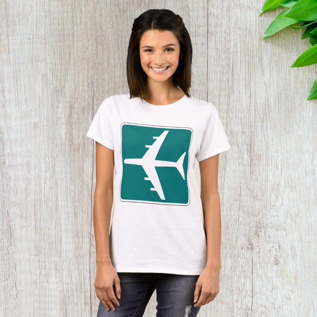 Airport Symbol Sign Airplane Travel Icon  T-Shirt (Creator Uploaded)