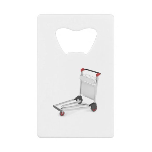 Airport trolley credit card bottle opener