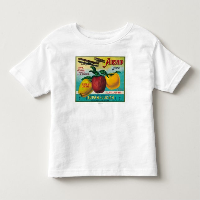 Airship Apple Crate LabelWatsonville, CA Toddler T-shirt (Front)