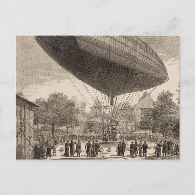 Airship at Auteuil Postcard (Front)