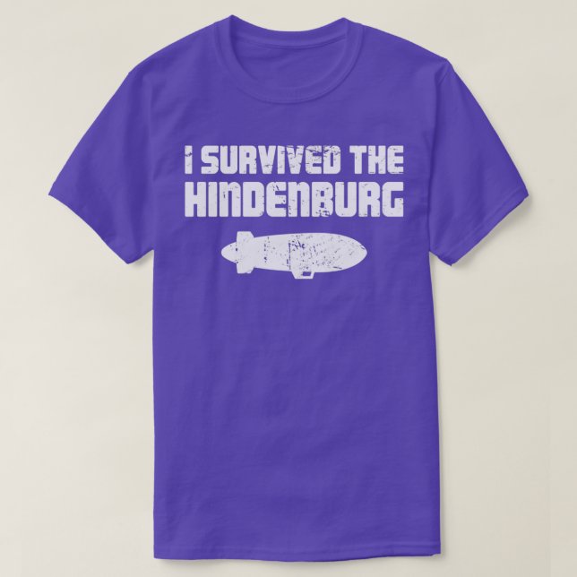 Airship Blimp Dirigible The Hindenburg DisasterTSh T-Shirt (Design Front)