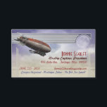 Airship Captain Business Cards<br><div class="desc">Whether you're recruiting scallawags to tend the airbags, or drumming up new commissions for acts of vandalism in the skies - you need some quick and easy way to ensure that your contacts know where to find you. When it suits you, anyway. Consider these fine business cards, tailored to the...</div>