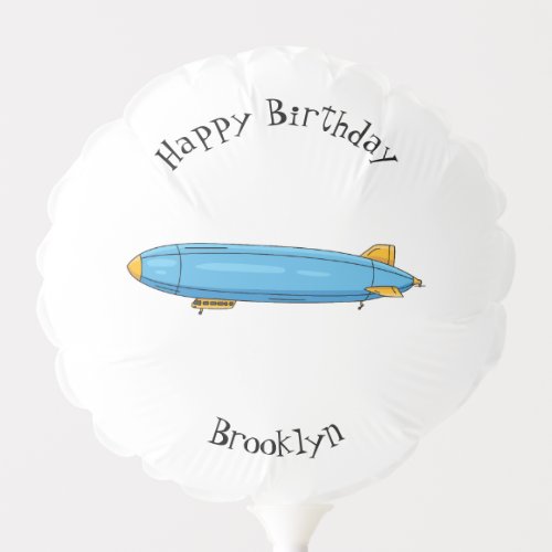 Airship cartoon illustration  balloon