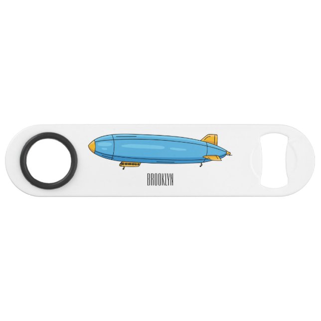 Airship cartoon illustration  bar key (Front (Horizontal))