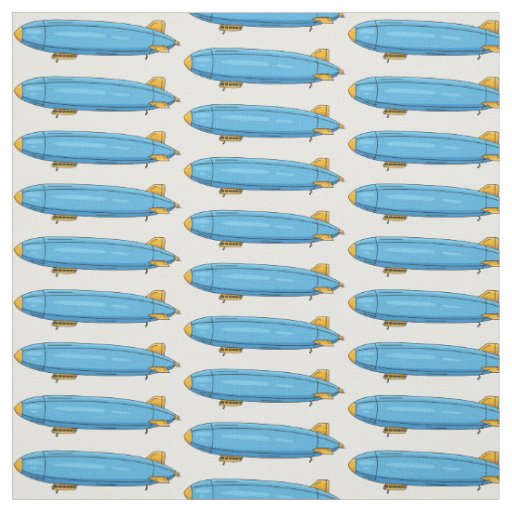 Airship cartoon illustration fabric