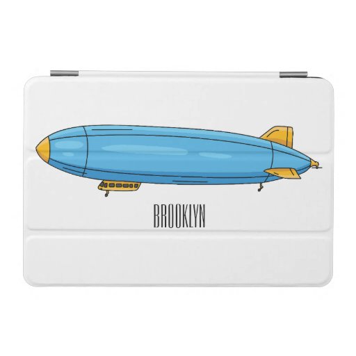 Airship cartoon illustration iPad mini cover