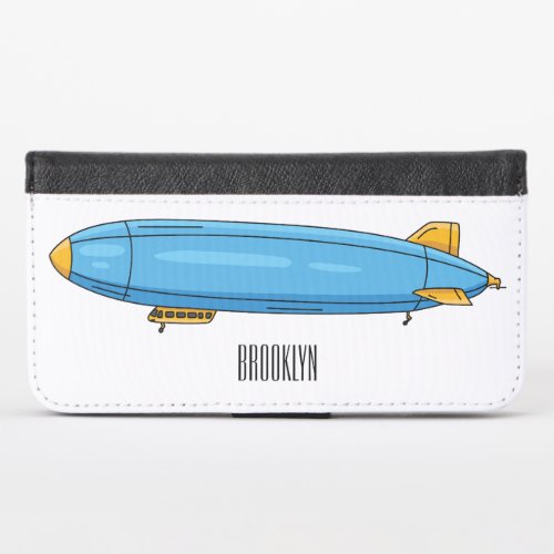 Airship cartoon illustration  iPhone x wallet case